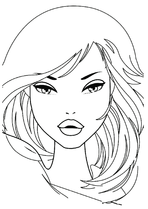 Kız Boyama Sayfası