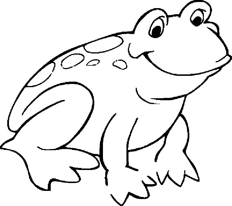 Kurbağa Boyama Sayfası