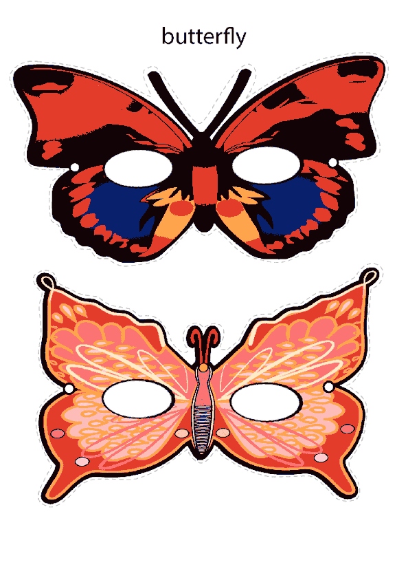 Kelebek Maskesi Kalıbı