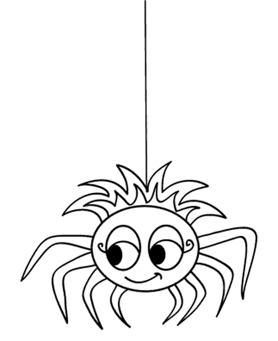 Örümcek Boyama Sayfası