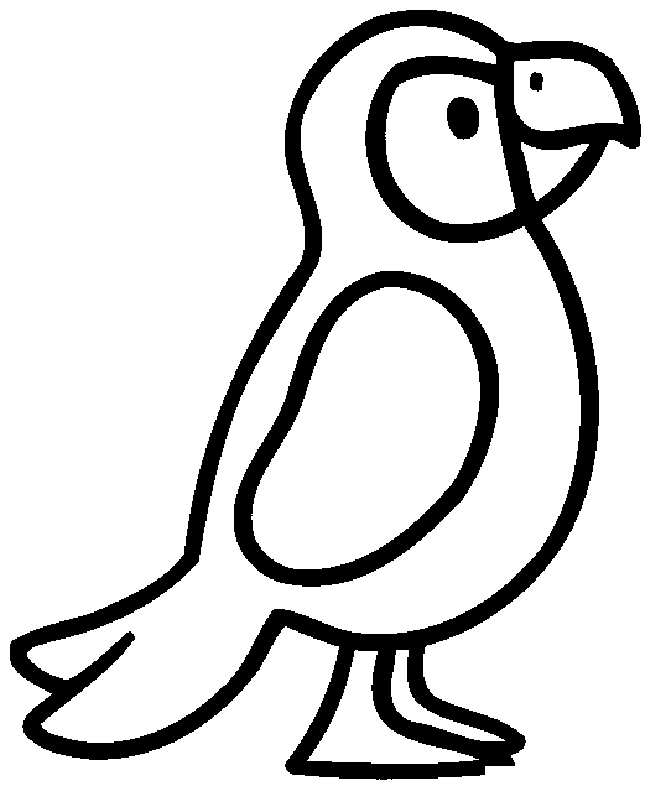 Papağan Boyama Sayfası
