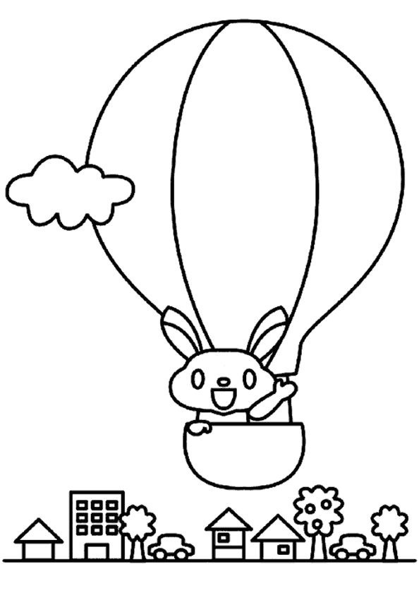 Tavşan Boyama Sayfası