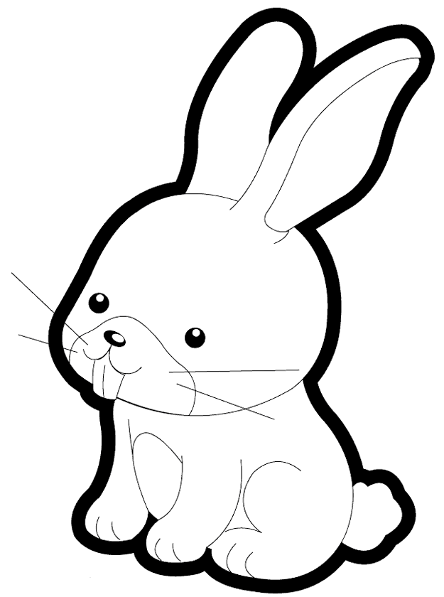 Tavşan Boyama Sayfası