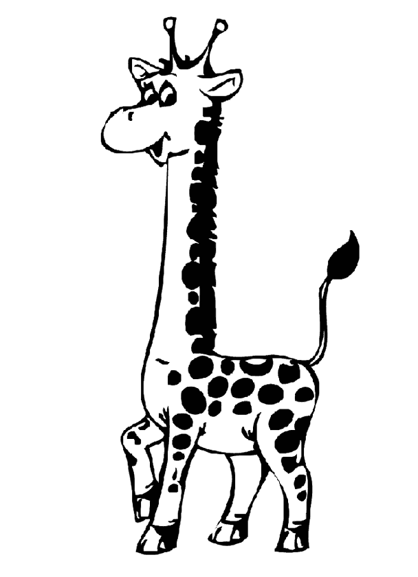 Zürafa Boyama Sayfası