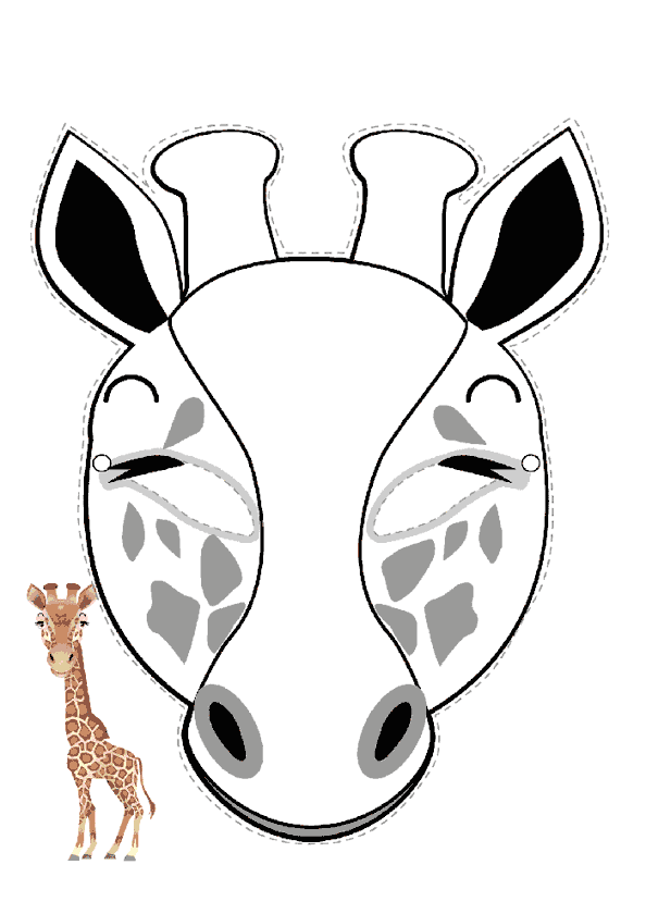 Zürafa Maskesi Kalıbı