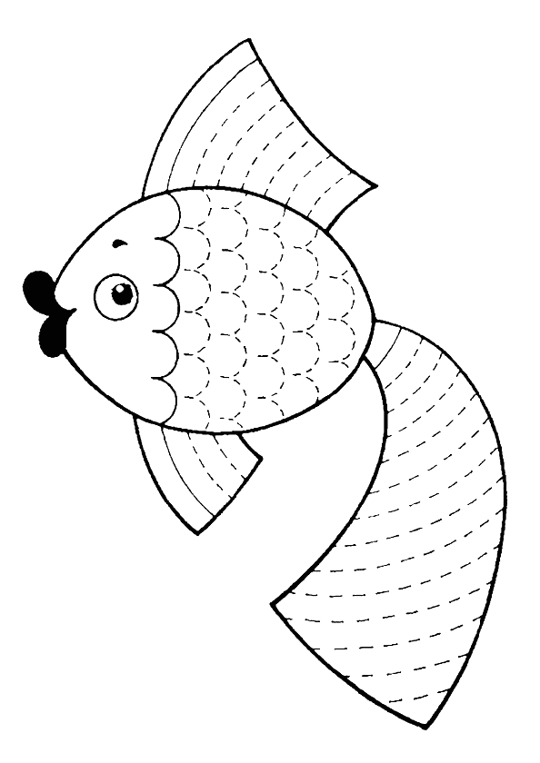 Balık Çizgi Çalışma Sayfası