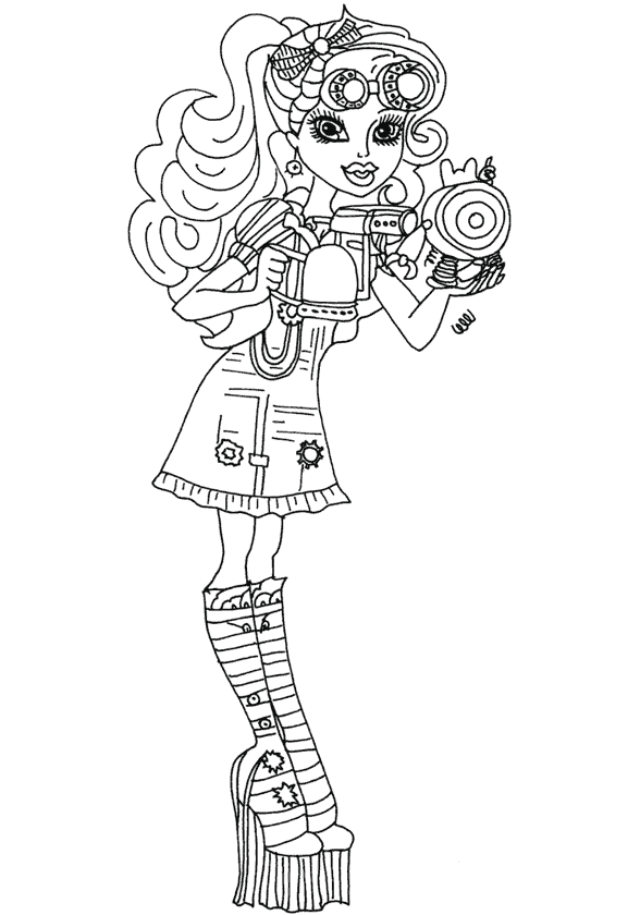 Kız Boyama Sayfası