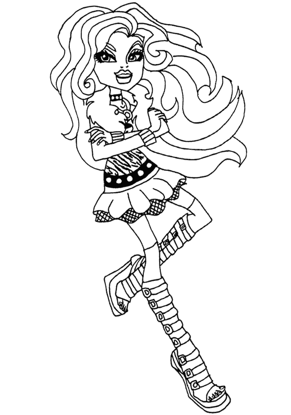 Kız Boyama Sayfası