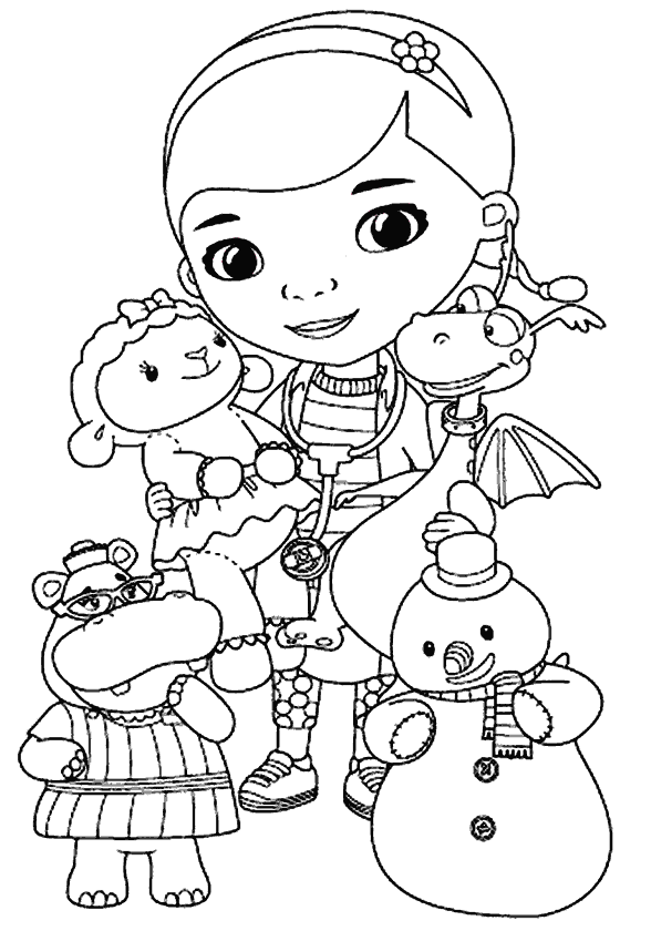 Kız Boyama Sayfası