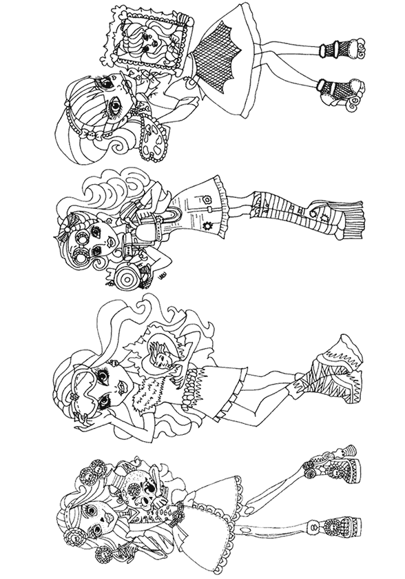 Kız Boyama Sayfası