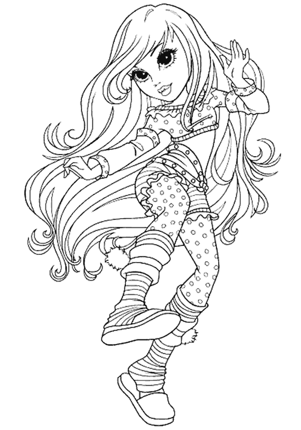 Kız Boyama Sayfası