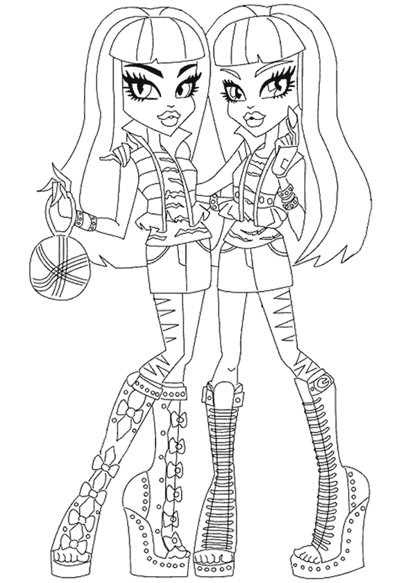 Kız Boyama Sayfası