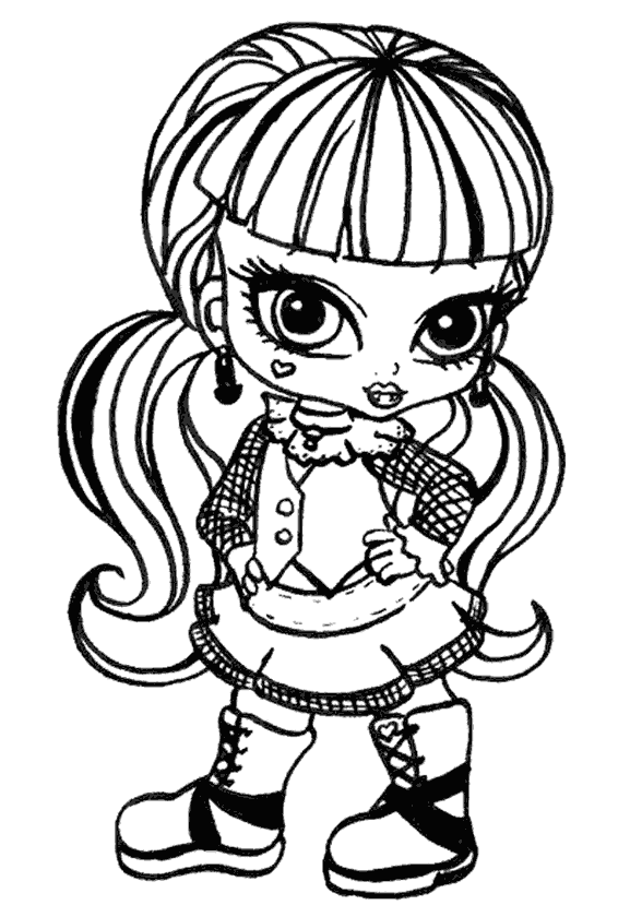 Kız Boyama Sayfası