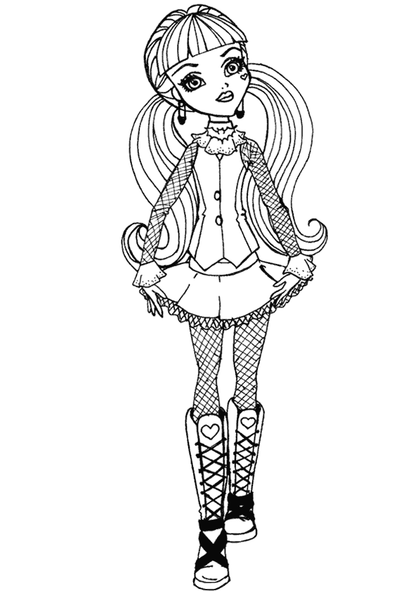 Kız Boyama Sayfası