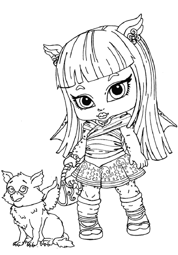 Kız Boyama Sayfası