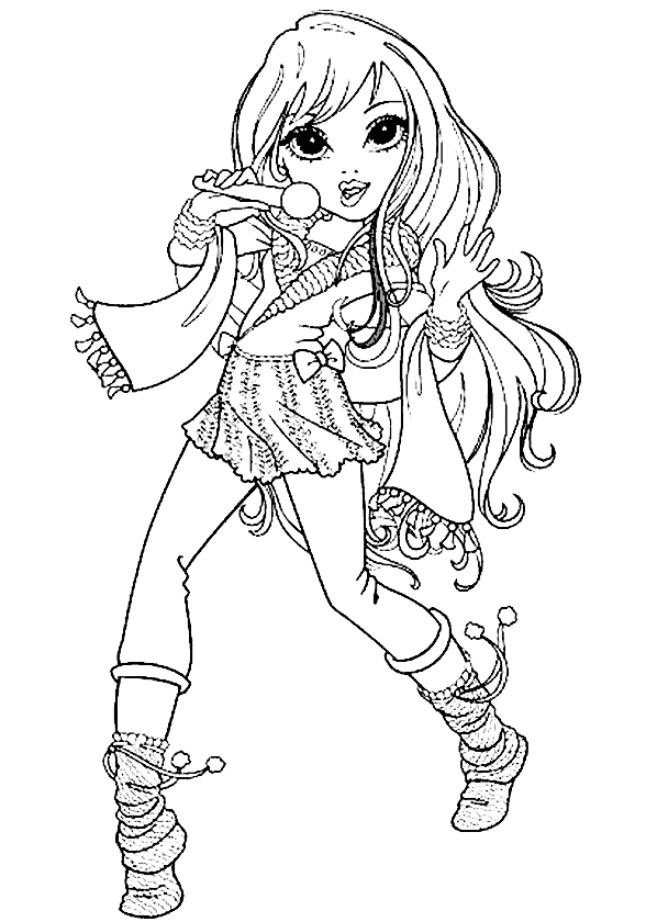 Kız Boyama Sayfası