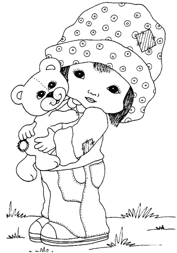 Kız Boyama Sayfası