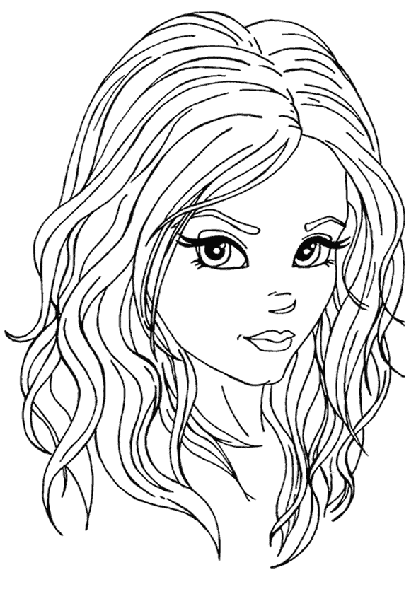 Kız Boyama Sayfası