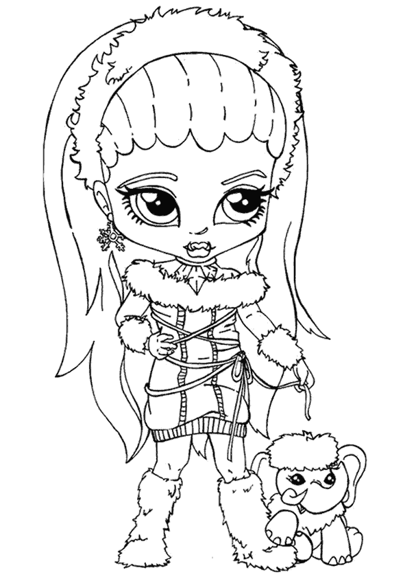 Kız Boyama Sayfası