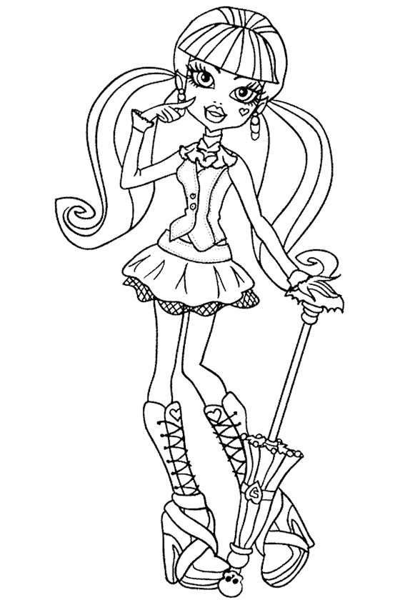 Kız Boyama Sayfası