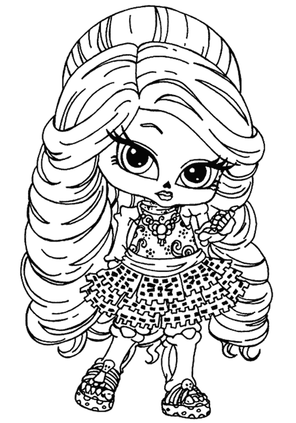 Kız Boyama Sayfası