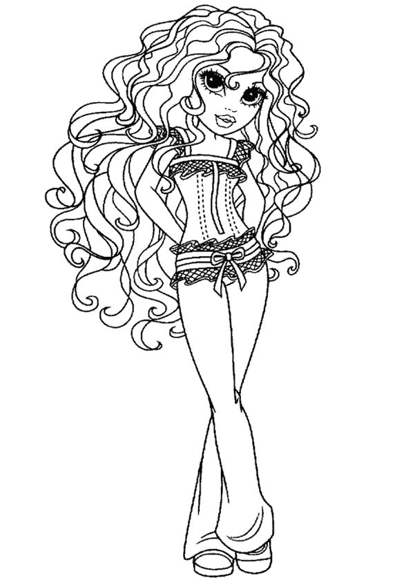 Kız Boyama Sayfası