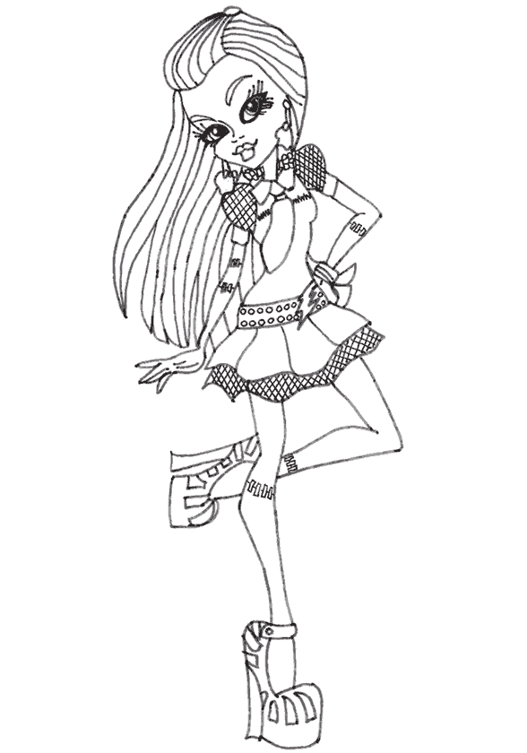 Kız Boyama Sayfası