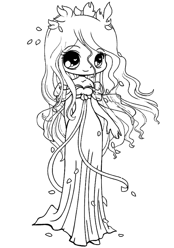 Kız Boyama Sayfası