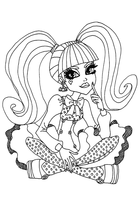 Kız Boyama Sayfası