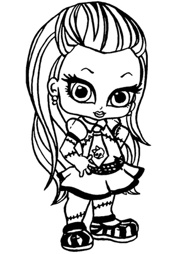 Kız Boyama Sayfası