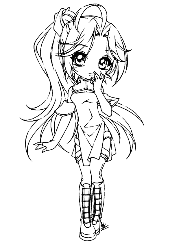 Kız Boyama Sayfası