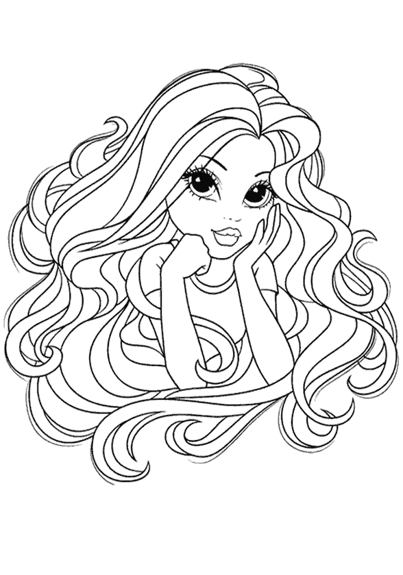 Kız Boyama Sayfası