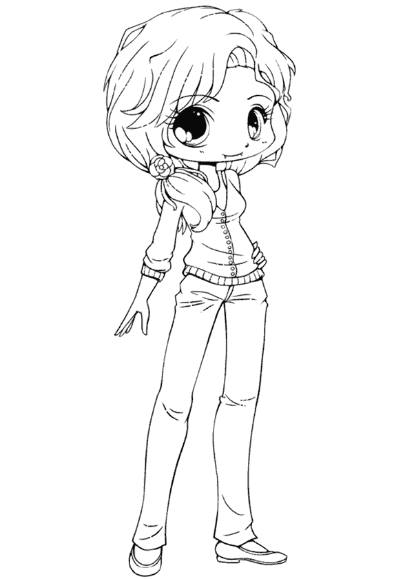 Kız Boyama Sayfası