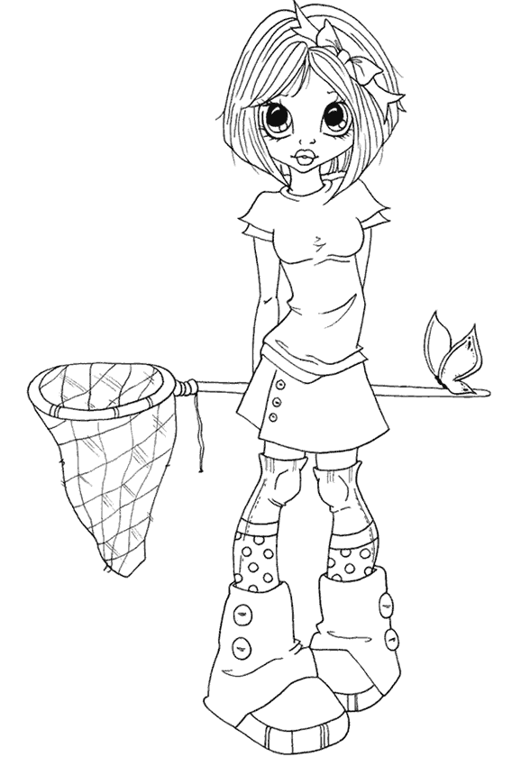 Kız Boyama Sayfası