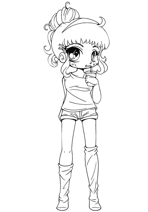 Kız Boyama Sayfası