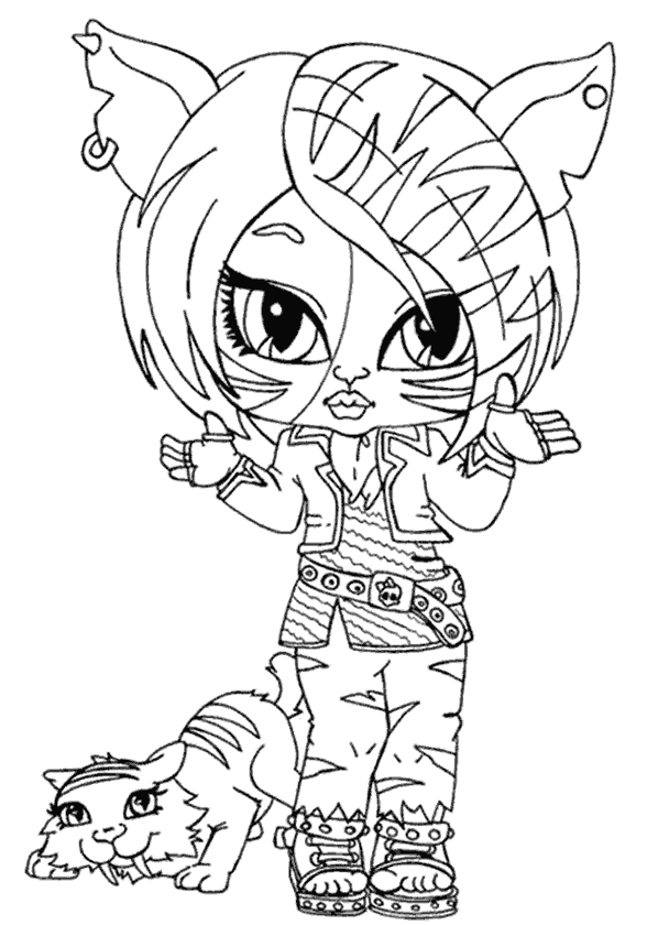 Kız Boyama Sayfası