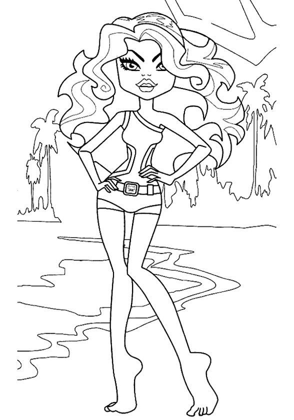 Kız Boyama Sayfası