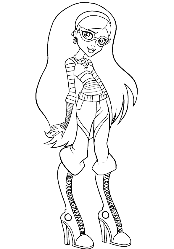 Kız Boyama Sayfası