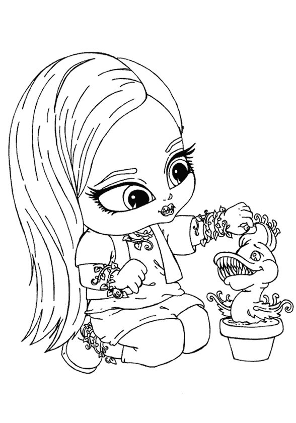 Kız Boyama Sayfası