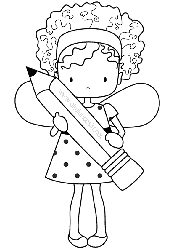 Kız Boyama Sayfası