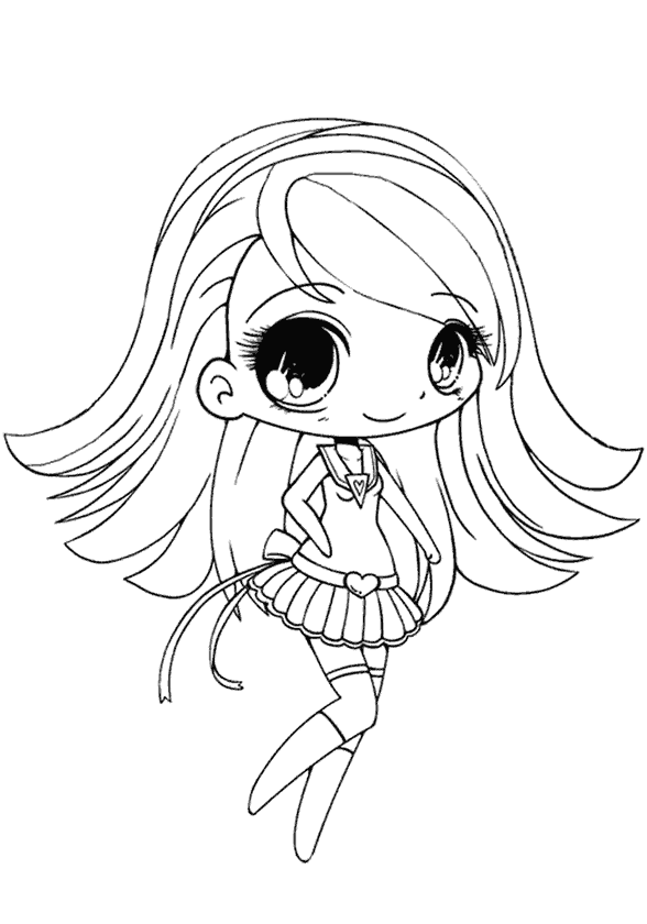 Kız Boyama Sayfası