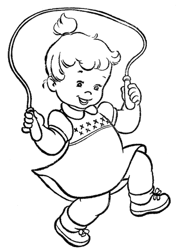 Kız Boyama Sayfası