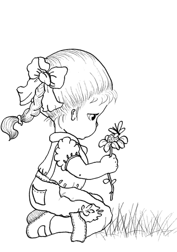 Kız Boyama Sayfası