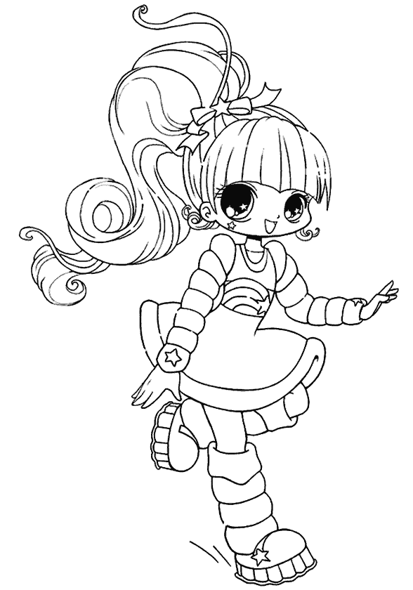 Kız Boyama Sayfası