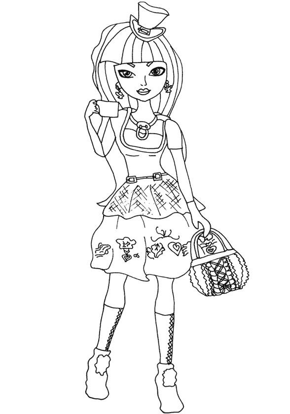 Kız Boyama Sayfası