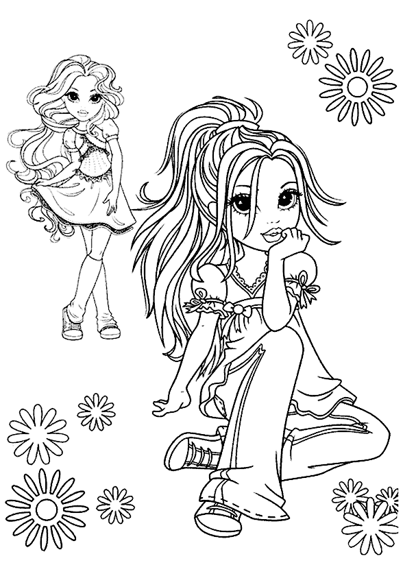 Kız Boyama Sayfası