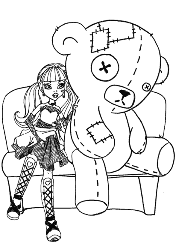 Kız Boyama Sayfası