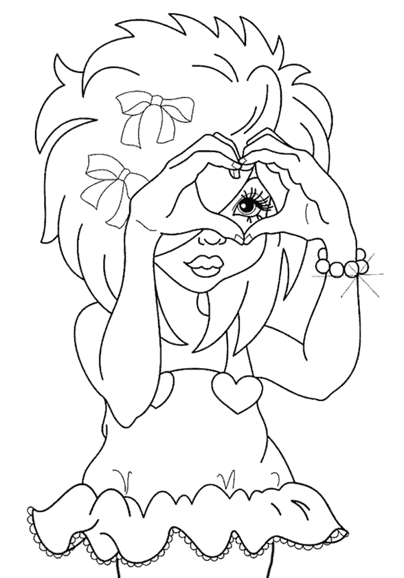 Kız Boyama Sayfası