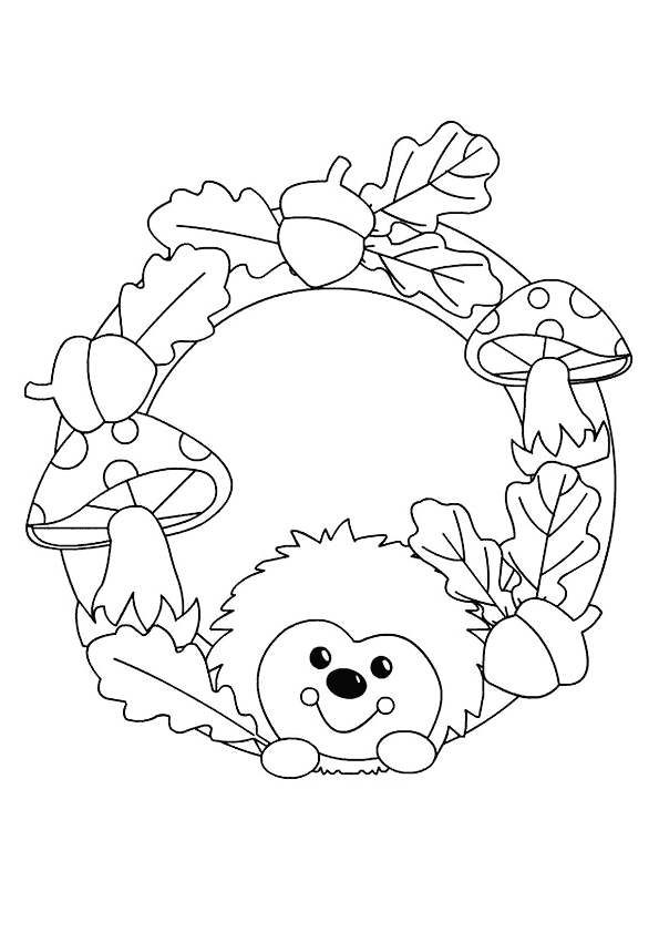 Sonbahar Boyama Sayfası