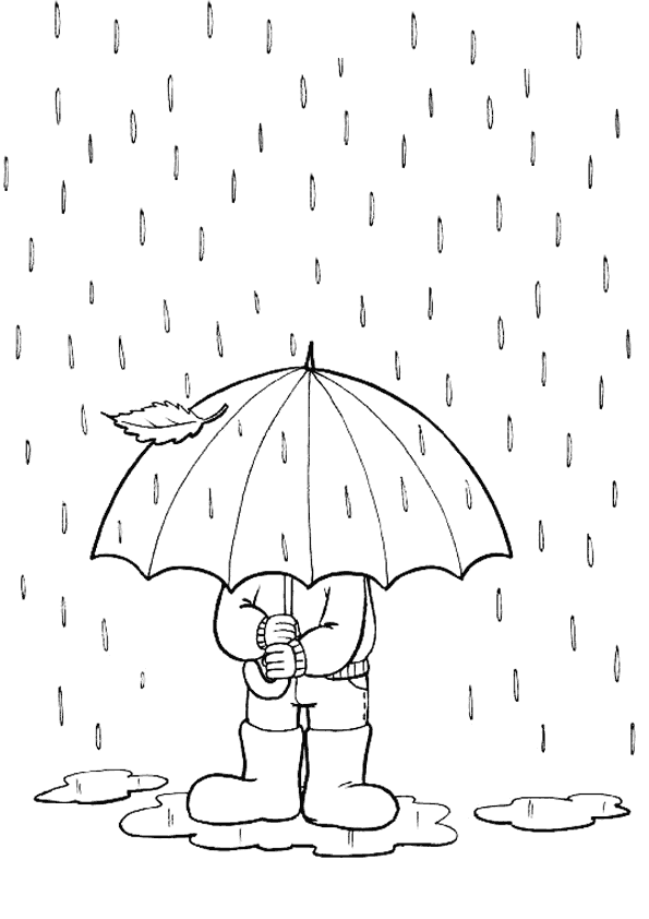 Sonbahar Boyama Sayfası